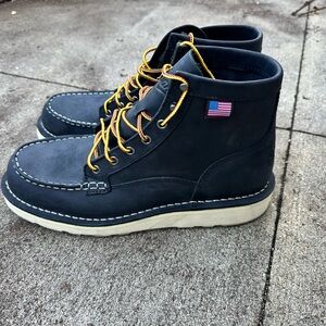 Danner Black Leather Boots with Gold Laces
